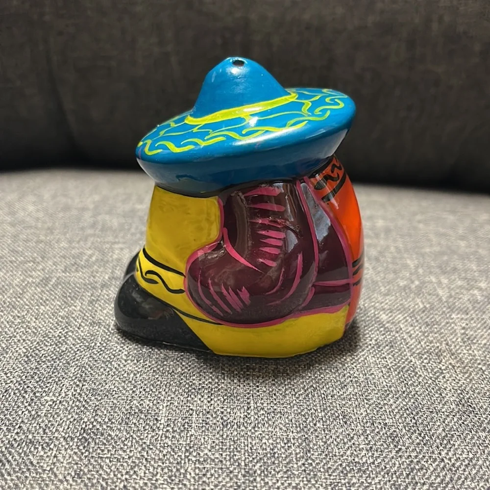 Resting Mexico Sombrero Man Salt Shakers